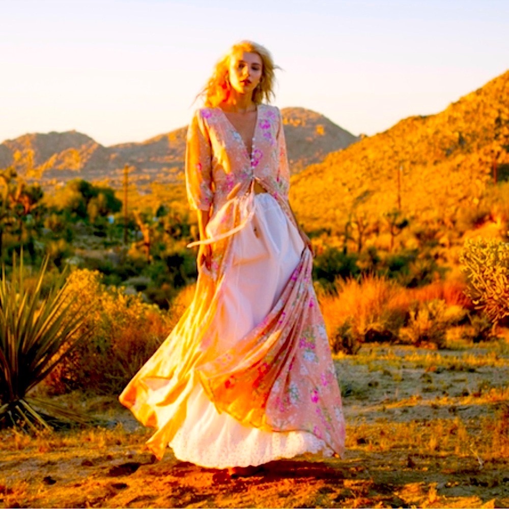 Spell Sundancer Gown in Blush size XS Excellent Condition